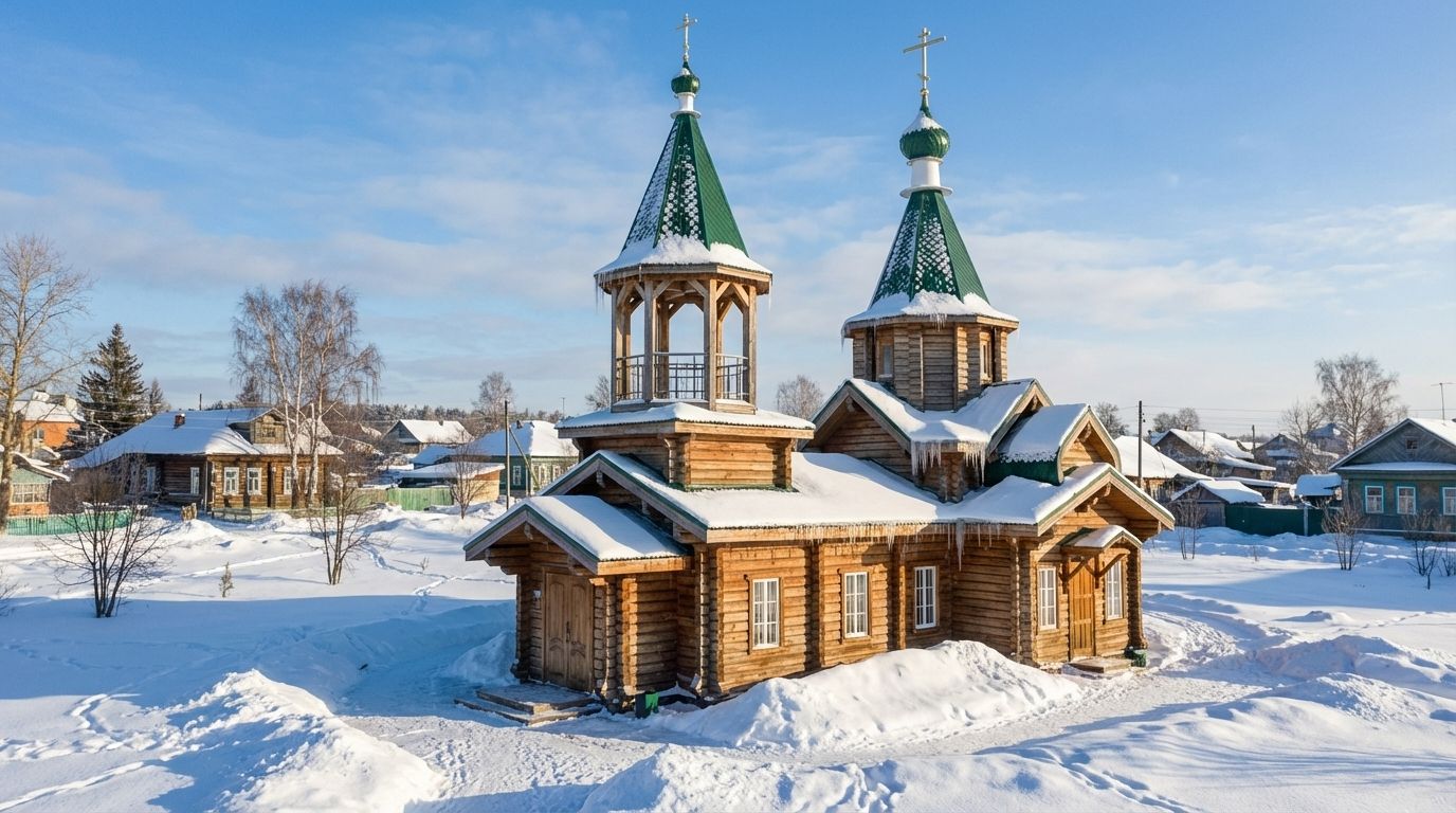 Проект храма из лафета