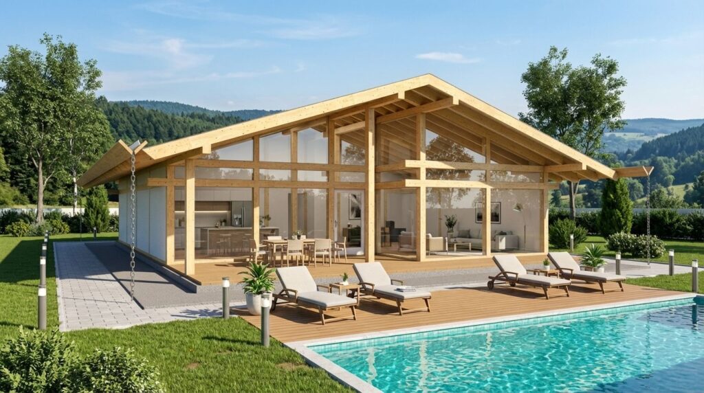 Дом фахверк брус. Fachwerk