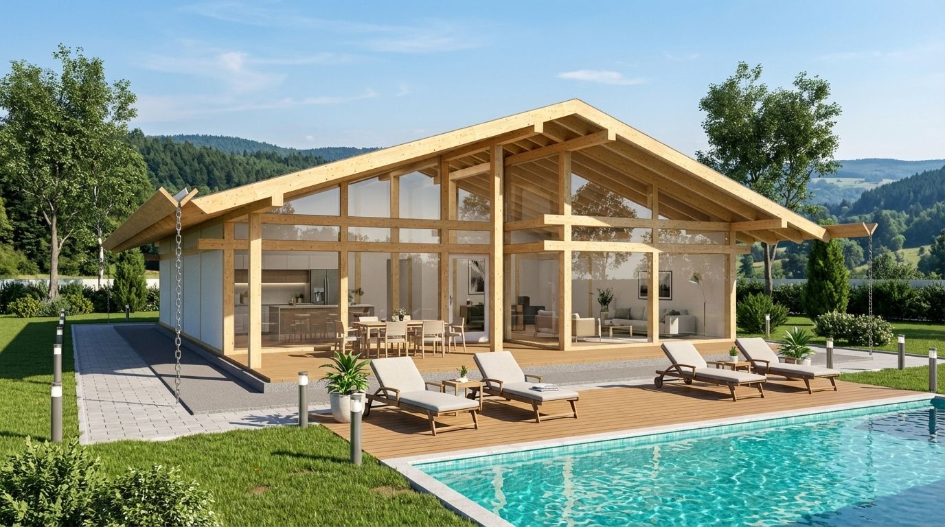 Дом фахверк брус. Fachwerk