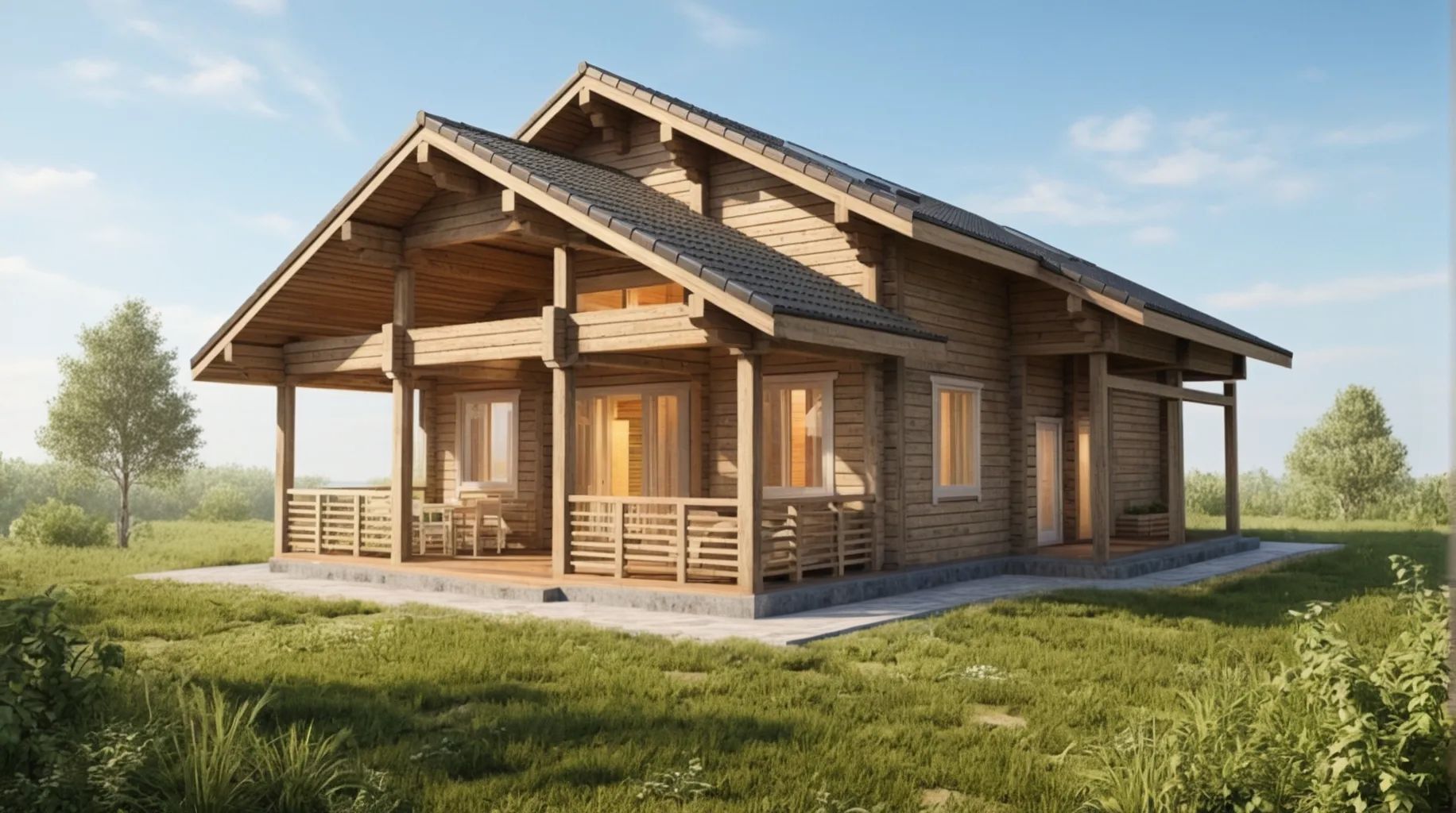 Проекты домов из бруса