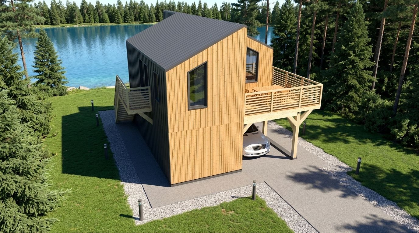 Современный дом каркас архитектор